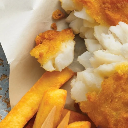 Large Cod Fillets in Batter